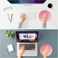 ITNRSIIET Mouse Pad Non-Slip Rubber Base Smooth Surface Stitched Edges Waterproof Durable Compatible with All Mice for Office & Gaming, Desk Accessory, Diameter 8.7 inch, Rose Gradient