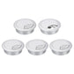 uxcell 5 Pcs 53mm (2.09 Inch) Desk Grommet, Plastic Cable Hole Cover, Wire Cord Cable Organizer for Home Office Computer Desk Cabinet, Silver