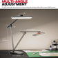 Honeywell Desk Lamp for Home Office, H4 Sunturalux™ Eye-Caring LED Desk Light, 700LM Dimmable Desk Lamp with Timer, Adjustable Desk Reading Light, Touch Auto Dimming Table Lamp for Study, Bedroom