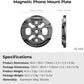 SMALLRIG Magnetic Phone Mount Plate for iPhone 17/16/15, with Cold Shoe Mount & 1/4"-20 Threaded Hole, for DJI Mic 2, Ball-Head Selfie Sticks, Vlogging, Live Streaming, Smartphone Filming-5155