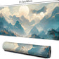 Galdas Gaming Mouse Pad XXL XL Large Long Extended Big Mousepad Non-Slip Rubber Keyboard Mouse Pad with Stitched Edges for Laptop Home Office (31.5x11.8x0.08 Inch) -Clouds