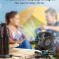 GEHEN Clip-On Fan with Sturdy Clamp, USB-Powered Fan 3-Speed, Ultra-Quiet Operation Ideal for Bedroom, Office, & Stroller