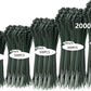 2000 PCS Zip Ties Assorted Sizes 4+6+8+10+12 Inch Self-locking Nylon Cable ties Outdoor, UV Resistant Wire Straps for Home Office Garden Workshop Indoor Outdoor Fence(garden green)