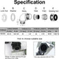 LeMotech M40 Cable Gland, 90 Degree Adjustable 26-33mm Cable Range Strain Relief, Cord Connectors Nylon Joints with Gaskets, 2 Pcs, Black
