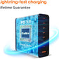 Upgraded 240W 8 Ports GaN Charger with Travel Case, USB C Charging Hub, Multi USB C Charger Station for MacBook Pro/Air/iPad Pro/iPhone/Samsung Galaxy Note