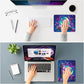 ITNRSIIET Mouse Pad Non-Slip Rubber Base Smooth Surface Stitched Edges Waterproof Durable Compatible with All Mice for Office & Gaming, Desk Accessory, 10.2x8.3x0.12 inch, PixelPartyCat