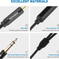 HOSONGIN 1/4 inch TRS to Dual 3.5mm Female Y Cable, 1.5ft, Black Copper Wire & Gold Plated Connectors, Compatible with Headphones