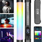 GVM RGB Tube Light with Spotlight, Magnetic Handheld Photography Light, Full-Color LED Stick Light 2000K-10000K CRI97+ Video Light with 3300mAh Built-in Battery, 6 Pixel Effects 12 Lighting Scenes