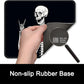 ITNRSIIET Mouse Pad with Stitched Edge Premium Textured Smooth Precise Operation Waterproof Washable Non-Slip Rubber Base Desktop Protection Mat, 10.2×8.3×0.12 inches, Human Skeleton
