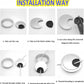 3 Pcs Satin Nickel Metal Cable Grommet, Zinc Alloy Desk Table Grommet Cable Cord Hole Cover for Home and Office, Fits 2inchs Hole 50MM Brushed Silver