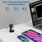 Pop up Outlet for Countertop,2.5 Inch Hole Desktop Power Grommet,Recessed Power Strip,20W USB C Fast Charging,4 Outlets 4 USB Ports,15Amp Tamper Resistant Receptacle for Home,Kitchen,Office Black
