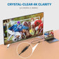 4K DisplayPort to HDMI Adapter, 1PCS Gold-Plated Uni-Directional DisplayPort PC to HDMI Screen Converter (Male to Female), Supports 3840x2160@30Hz