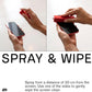 am Screen Cleaner Mist Spray with Microfiber Cloth Around – Alcohol-Free, Streak-Free Screen Cleaning Kit for Smartphones, Tablets, Laptops, Smart TVs & Car Screens, 1 Pack, Blue