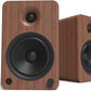 Kanto YU6WALNUT Powered Bookshelf Speakers with Bluetooth and Phono Preamp | Pair | Walnut