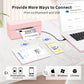 JADENS Bluetooth Thermal Label Printer 4x6, Pink Wireless Shipping Label Printer for Small Business & Packages, Compatible with iOS, Android, Mac, Windows, Amazon, Etsy, Ebay, Shopify