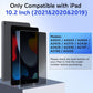 MOBDIK Privacy Screen Protector Compatible with iPad 9th / 8th / 7th Generation 10.2 Inch (2021/2020 / 2019), Anti Spy, 9H Tempered Glass, EZ Kit 1 Pack