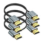 Twozoh Flexible & Slim HDMI Cable 6.6FT 3 Pack, Ultra Thin HDMI Cord Supports High Speed 4K@60Hz 18gbps 2160P/1080P