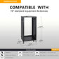 RIVECO POMU 22U Stereo & Server Rack with Caster Wheels, Rolling Network Cabinet, Open Frame Rack for 19-inch Audio Video Music Recording & IT Equipment, Obtuse Angel, Lifting Handle