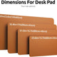 YSAGi Leather Desk Protector, Office Mat, Large Mouse Mat, Non-Slip PU Leather Blotter, Laptop Desk Pad, Waterproof Writing Pad for Office and Home (Brown, 47.2" x 23.6")