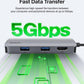 Belkin USB-C Hub, 5-in-1 Multiport Adapter - USB-C Docking Station with 4K HDMI, 2 x USB-A Ports, SD Card Slot, & MicroSD Card Slot for MacBook Pro, Air, iPad Pro, XPS, and More