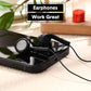 Konohan 150 Packs Earbuds Bulk Earphones with 3.5 mm Headphones Wired Ear Earbud Wired Earphone for Adult Teacher Office Home Computer Travel Library Individually Packed(Black)
