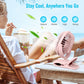 BESKAR Portable Clip on Fan Rechargeable, 4 Speeds Small Battery Operated Fans, USB Desk Fan with Strong Airflow, Sturdy Clamp Fans for Golf Cart Office Outdoor Travel Camping