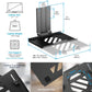 AVLT Dual 17”-38" Monitor Arm Desk Mount with 17" Laptop Tray and USB-C Docking Station, HDMI 4K60Hz, USB-A 5Gbps, Ethernet, 100W PD, Fits Two Flat/Curved Monitor - Black
