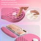 Hokafenle 2in1 Combination, Wave Keyboard Wrist Rest and Ergonomic Curvature Mouse Pad Wrist Support for Relieve Wrist Pain, Filled with Soft Cushion Memory Foam, Tough Guy Pink