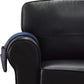 Wanty Velvet Sofa Couch Chair Armrest Soft Caddy Organizer Holder for Remote Control, Cell Phone, Book, Pencil (Blue)