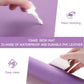 YSAGi Non-Slip Leather Desk Pad, Waterproof Laptop Computer Desk Keyboard Mat, Table Protector Blotter Mat, Large Mouse Pad for Office/Work/Home/Decor(Purple, 31.5" x 15.7")