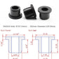 15 pcs 9/16" Drill Hole，3/8" ID Black Silicone Top hat Rubber Grommets for Wiring，Automotive，Firewall，Hole Plug，Desk，Screw，Water and Gas Pipe，Drain，House Siding，Cable Bushing，Glass，Wire Plug