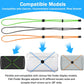 4 Pcs Thickened Fishing Graph Cover Straps, Adjustable Fish Finder Bungee for Securing Graph Cover for Travel