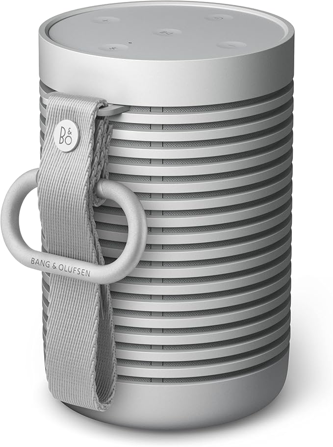 Bang & Olufsen Beosound Explore - Wireless Portable Outdoor Bluetooth Speaker, IP 67 Dustproof and Waterproof, Grey Mist