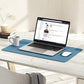 YSAGi Non-Slip Leather Desk Pad, Waterproof Laptop Computer Desk Keyboard Mat, Table Protector Blotter Mat, Large Mouse Pad for Office/Work/Home/Decor(Blue, 23.6" x 13.7")