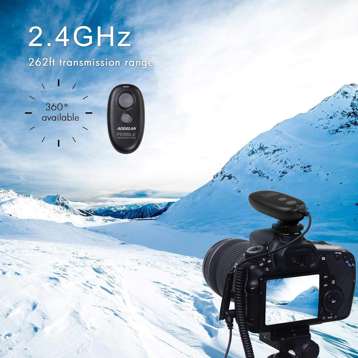 AODELAN Camera Wireless Shutter Release Remote Control for Nikon D850,D810,D700, D500, D4, D5, D4s, D3100, D5000, D7200, D600, D610, D750, D3200, D3300 Replace MC-DC2 and MC-30A