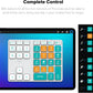 JCPAL ProGuide Wireless Keyboard for Procreate - Bluetooth Rechargeable Macro Pad Mini Keyboard for iPad Procreate with 35 Color-Coded Buttons