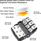 Recoil MFH13 3-Way Mini-ANL Fused Distribution Block, 3 X 0/2/4 Gauge in / 3 X 4/8 Gauge Out Fused Distribution Block with 60A, 80A, 100A Fuses, Solid Brass for Maximum Power Transfer