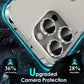 YWXTW Designed for iPhone 15 Pro/iPhone 15 Pro Max Camera Lens Protector Bling, [New Glitter Design] Individual Metal Tempered Glass Camera Cover Accessories Case Friendly (Natural Titanium Glitter)