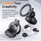 ULANZI PM01 Magnetic Mount Stand Compatible with DJI OSMO Pocket 3, Aluminium Expansion Camera Holder with Cold Shoe and 1/4'' Mount, 181/270/360° Adjustment Magnetic Adapter Pocket 3 Accessories
