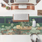 Kawaii Bear XL Gaming Mouse Pad & Desk Mat - 31.5x11.8 in, Aesthetic Brown & Green Forest Keyboard Pad