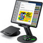OMOTON Tablet Stand for iPad, Adjustable Tablet Holder for Desk, Portable Monitor Stand Compatible with 4-15.6" Tablets Kindle Such as iPad Pro 11, 10.2, 13, Air/Mini