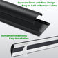 Cord Cover Floor 68in (4 x L17in), Large Capacity Floor Cable Cover, Hard PVC Cord Hider, Wire Cable Management Raceway, Black, Cord Cavity - 1.8"(W) x 0.6"(H)