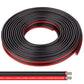 12AWG 2 Conductor Parallel Tinned Copper Wire - 20FT, Black, PVC Insulated, Solar Panel, LED, Automotive, RV, Inverter Compatible