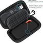 Lacdo Carrying Case for SanDisk Extreme Portable SSD, Hard EVA Case + Soft Silicone Case Protective Cover for SanDisk Extreme External Solid State Drive 500GB 1TB 2TB 4TB 8TB SanDisk SSD Case, Black