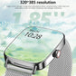 SOUYIE Smart Watch for Women Men, 1.85" AI Voice Smartwatch, 24/7 Heart Rate Monitor, Stress/SpO2/Sleep Tracker, IP68 Waterproof, Weather, 100+ Sports Fitness Tracker for Android iOS Silver Metal