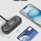 2Ft Extension Cord, SUPERDANNY Mini Surge Protector with 2 Wide-Spaced Outlets, USB Power Strip, 3 USB-A 1 USB-C, Flat Plug, Compact Size Desktop Charging Station Travel, Home, Office, Black