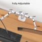 Suptek Dual Monitor Desk Mount, Adjustable Dual Monitor Arm for 2 Monitor Screens up to 38 inch, Extra Tall 15.75" Pole Monitor Stand for Desk, Holds up to 22 lbs,White(MD9442MW)