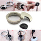 HJ Garden 1pcs 2 inch (50mm) Metal Desk Grommets for Managing and Hiding Wire Cord Cable Hole Cover Office PC Desk Cable Cord Organizer Zinc Alloy Cover Champagne