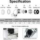LeMotech M12 Cable Gland, 90 Degree Adjustable 4-8mm Strain Relief, Cord Connectors Nylon Joints with Gaskets, 2 Pcs, Grey