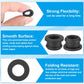 PATIKIL 12mm / 1/2 Inch Drill Hole,3/8 Inch ID Rubber Grommets, 12Pcs Top Hat Grommet for Wiring Eyelet Ring Gasket Automotive Firewall Cable Hole Plugs Wires Protection, Black